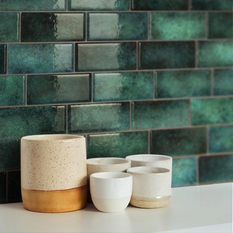 Smart Tiles بلاط خلفية لاصق وقابل للتقشير - 5 أوراق بحجم 11.56" × 8.38" - بلاط خلفية لاصق ثلاثي الأبعاد للمطبخ، الحمام، بلاط الجدران - Image 5
